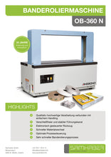 Laden Sie das Bild in den Galerie-Viewer, Akebono OB-360N - die Banderoliermaschine